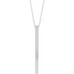 Engravable Bar Necklace or Pendant