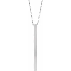 Engravable Bar Necklace or Pendant