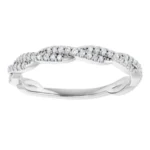 Diamond Twist Eternity Band