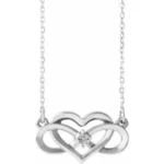 Diamond Infinity Heart Necklace