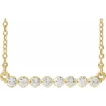 Diamond Bar Necklace