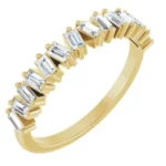 Scattered Diamond Baguettes Ring