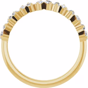 Scattered Diamond Baguettes Ring