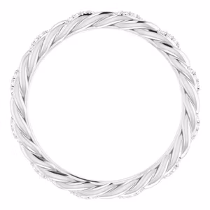 Diamond Rope Eternity Band