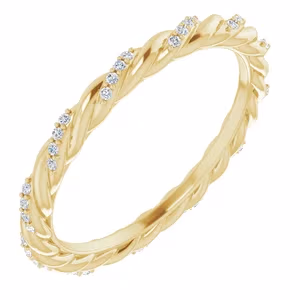 Diamond Rope Eternity Band
