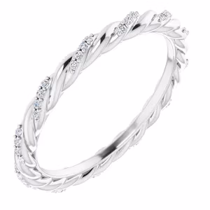 Diamond Rope Eternity Band